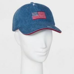 Womens Denim Americana Baseball Hat